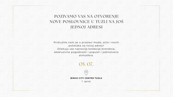 Još jedna poslovnica stiže u Tuzlu – Novi dom mode i elegancije