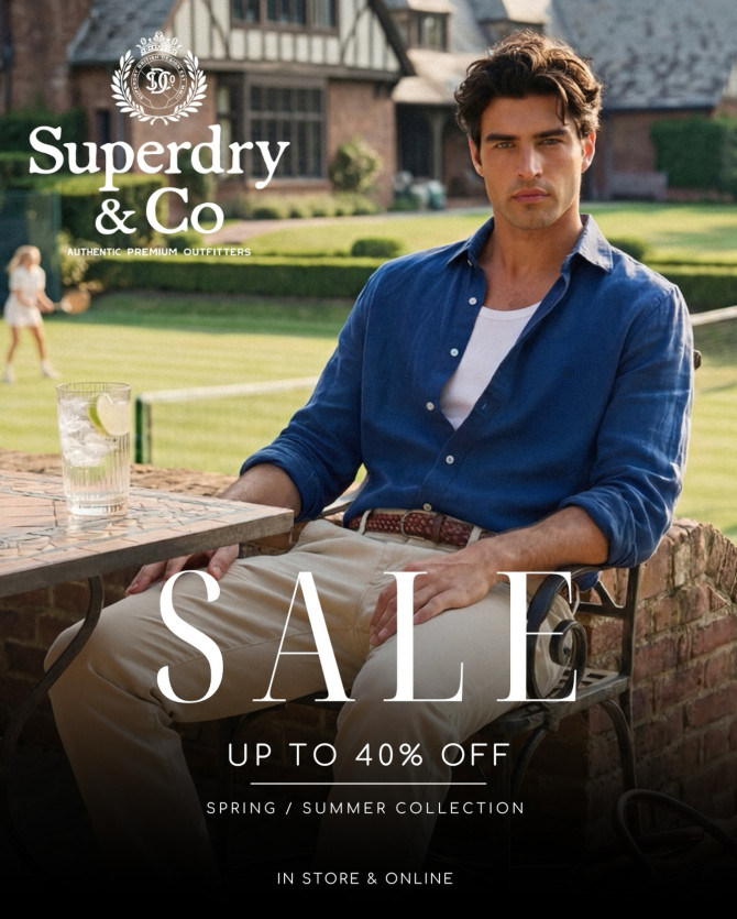 Superdry S A L E ✨

Iskoristite sniženja do -40%...