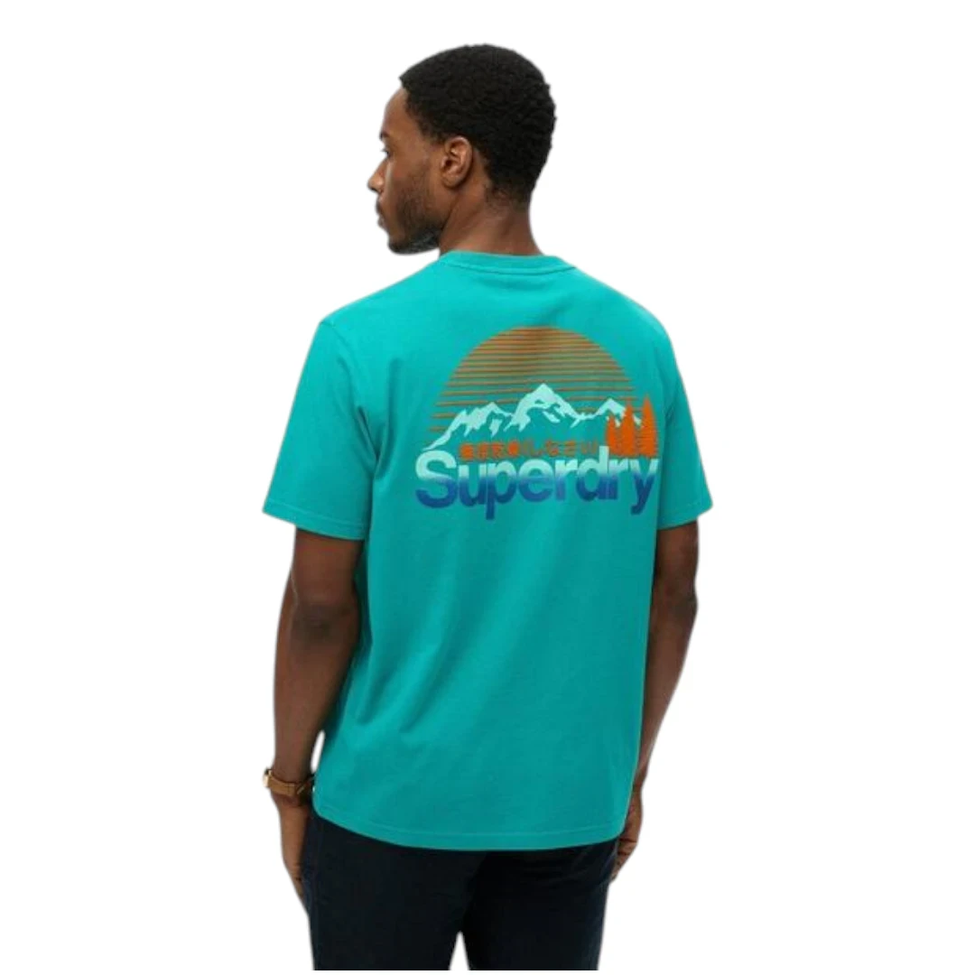 SUPERDRY MUŠKA MAJICA PLAVA 45445