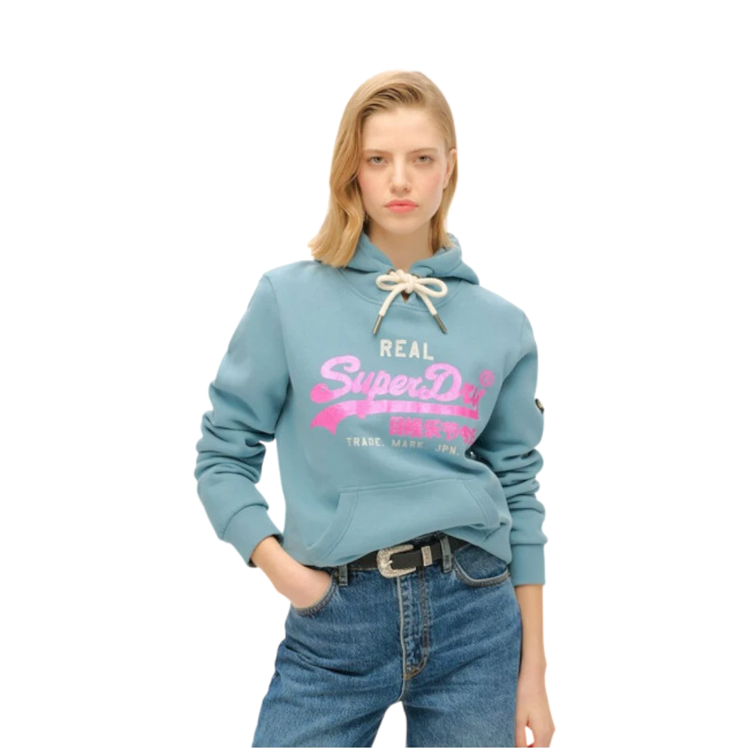 SUPERDRY ŽENSKA DUKSERICA PLAVA 45321