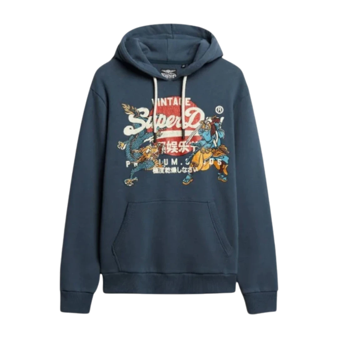 SUPERDRY MUŠKA DUKSERICA PLAVA 45367