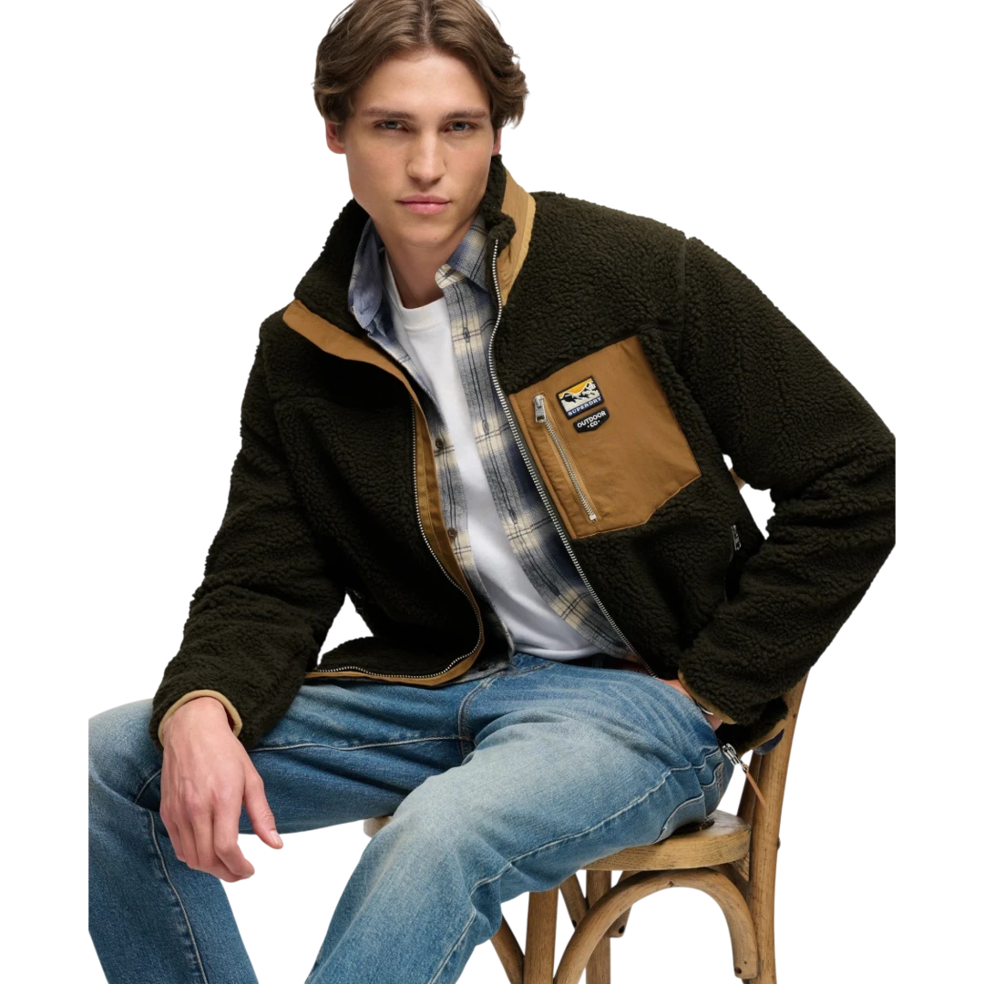 SUPERDRY MUŠKA DUKSERICA MASLINASTA 53071