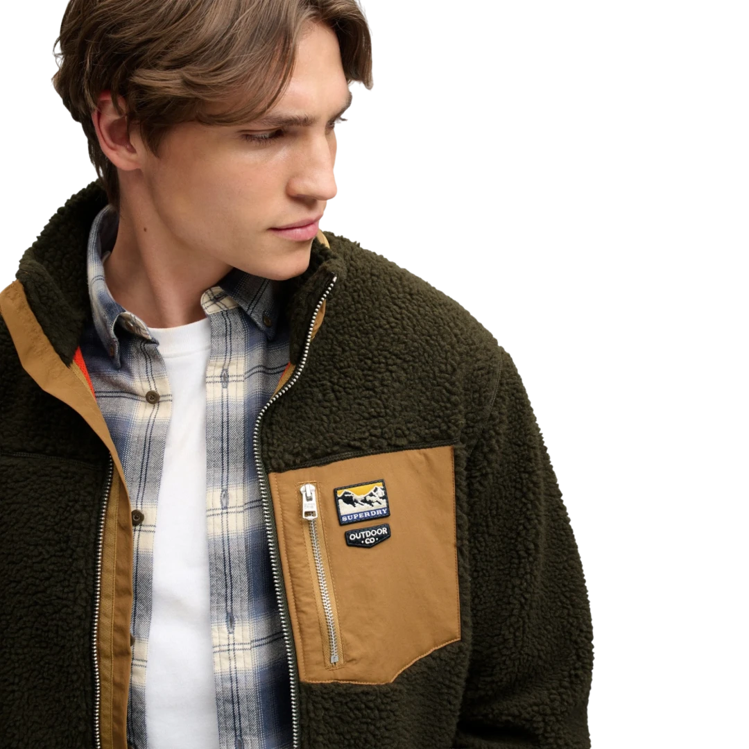 SUPERDRY MUŠKA DUKSERICA MASLINASTA 53071