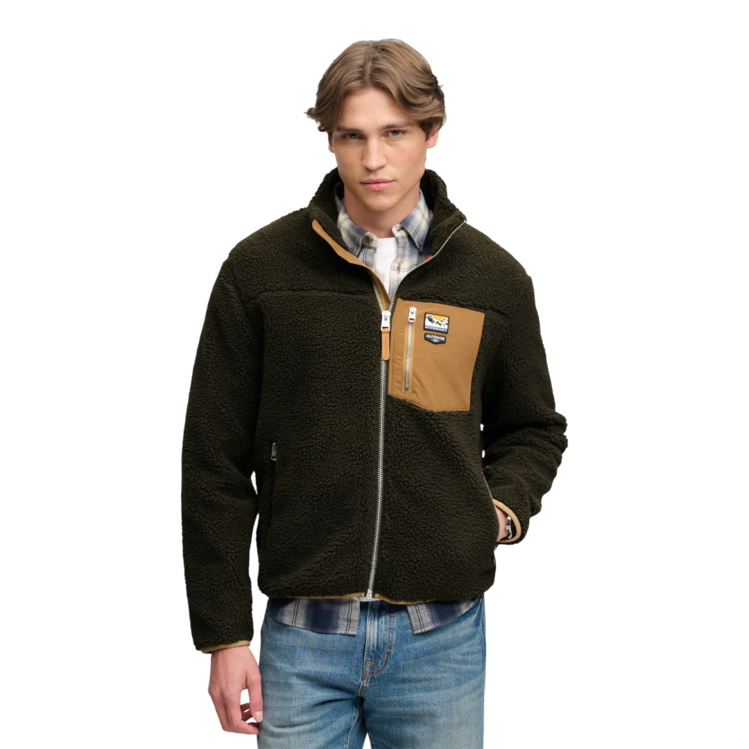 SUPERDRY MUŠKA DUKSERICA MASLINASTA 53071