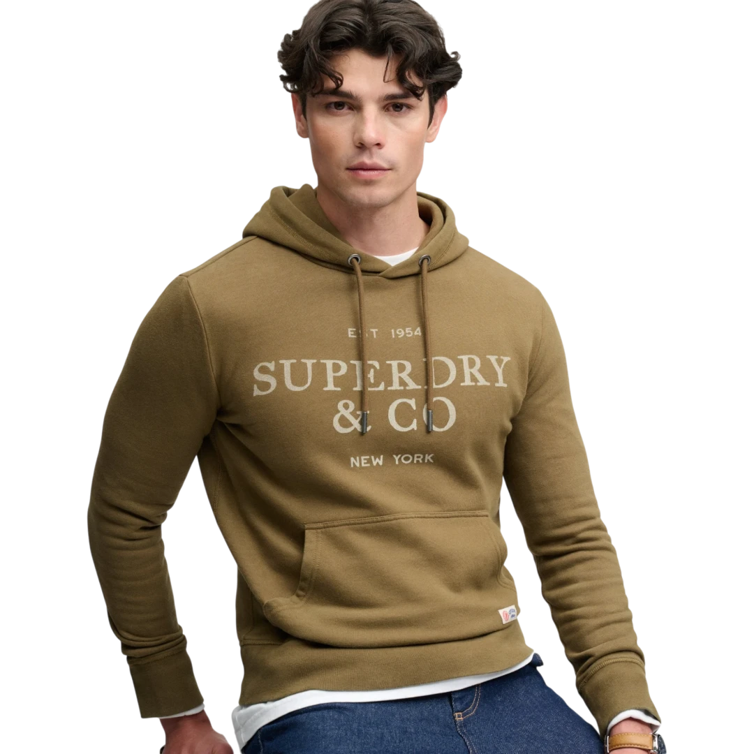 SUPERDRY MUŠKA DUKSERICA SMEĐA 53077