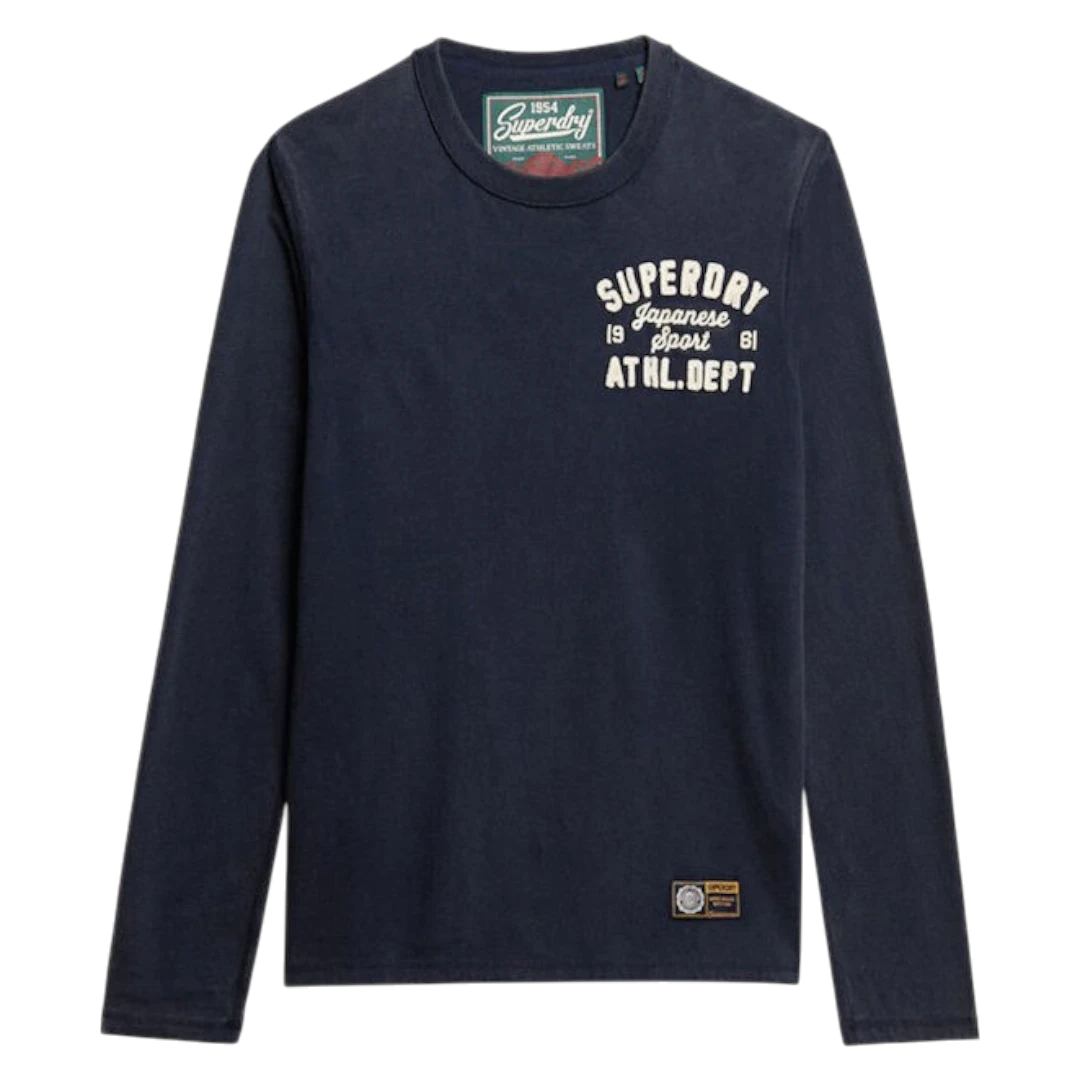 SUPERDRY MUŠKA MAJICA DUGIH RUKAVA TEGET 45384