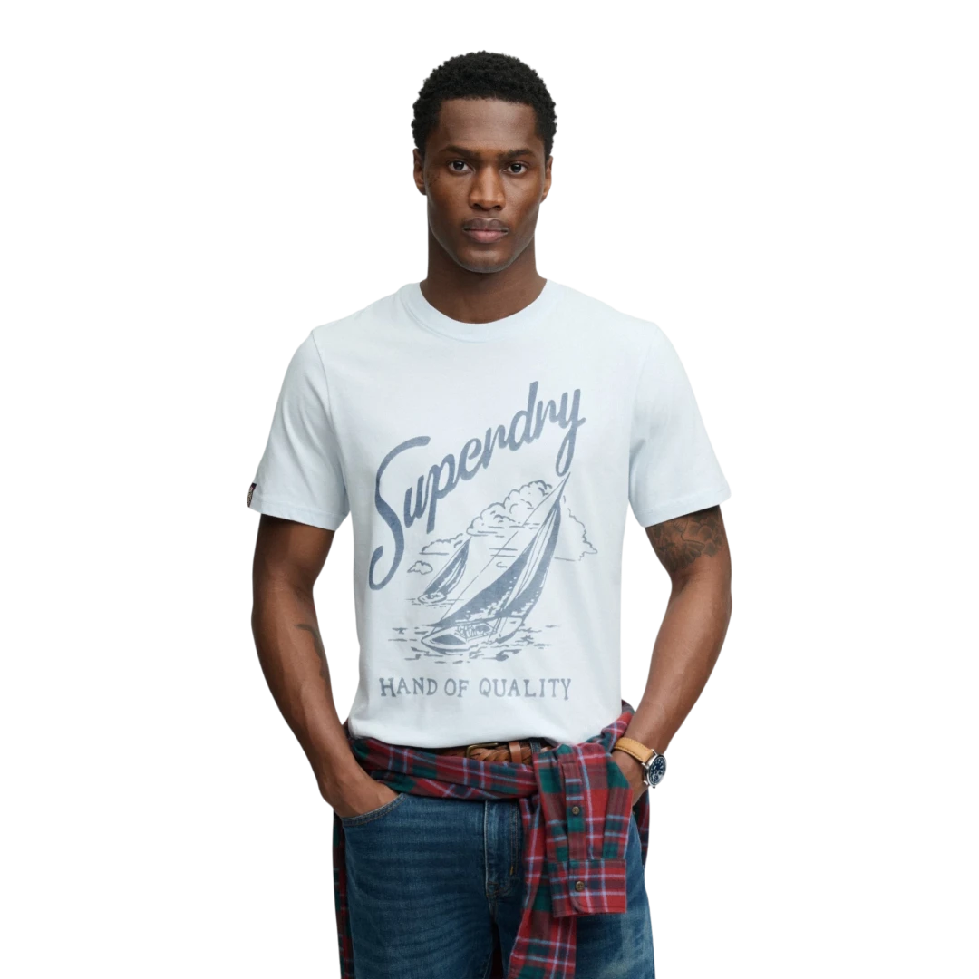 SUPERDRY MUŠKA MAJICA PLAVA 50182
