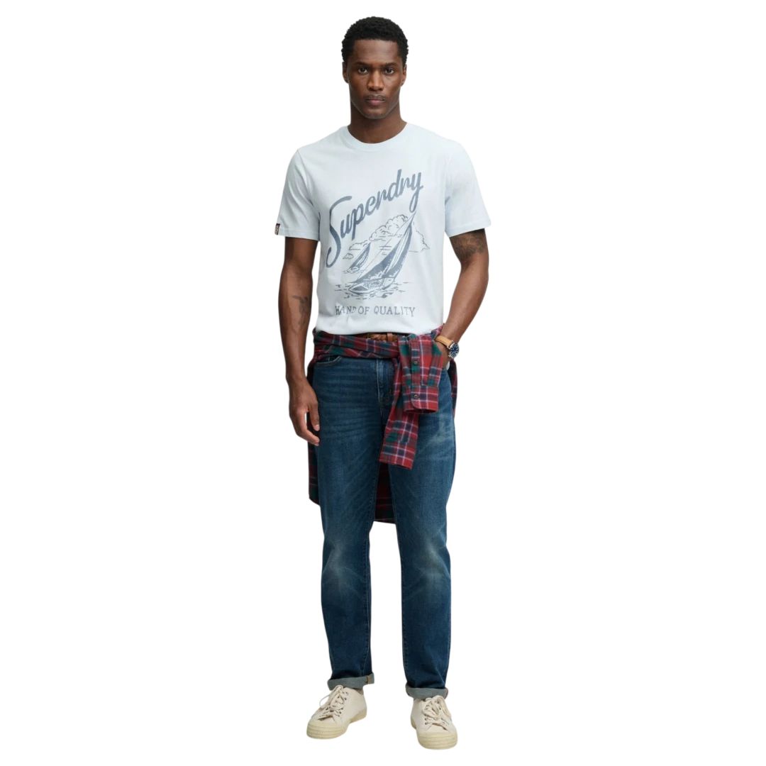 SUPERDRY MUŠKA MAJICA PLAVA 50182