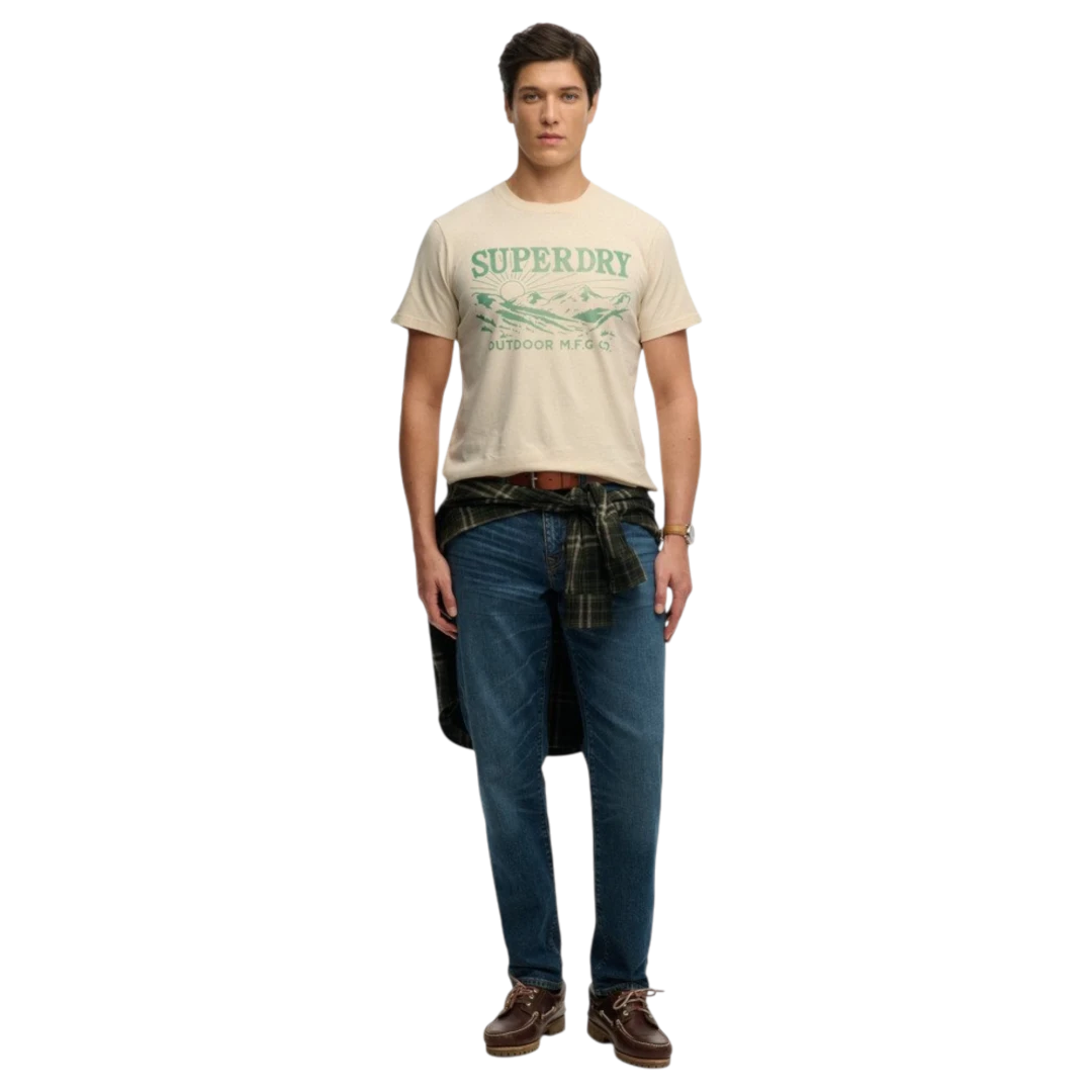 SUPERDRY MUŠKA MAJICA BEŽ 50195