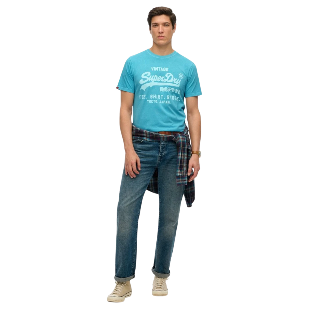 SUPERDRY MUŠKA MAJICA PLAVA 52773