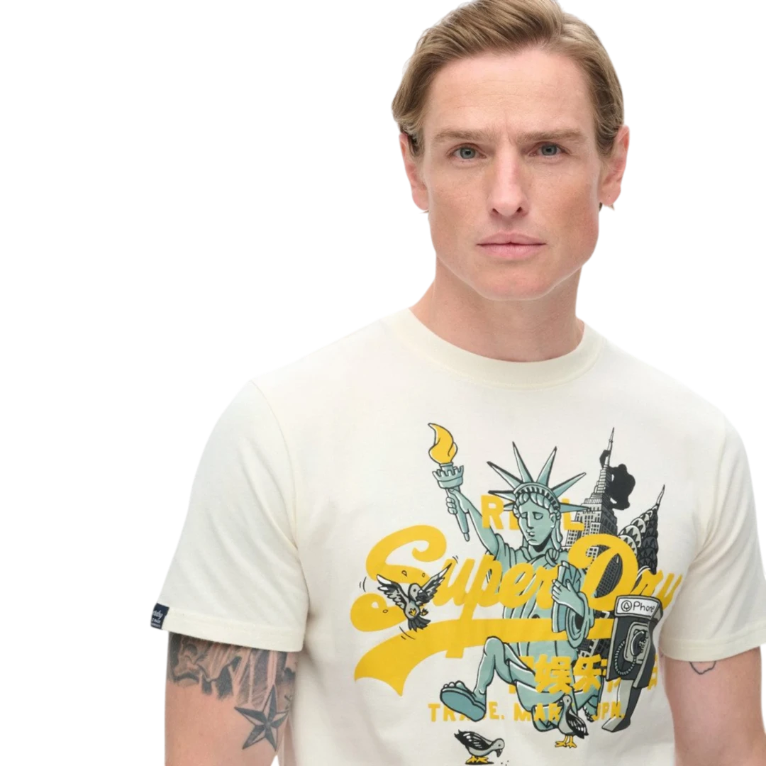 SUPERDRY MUŠKA MAJICA BIJELA 52776