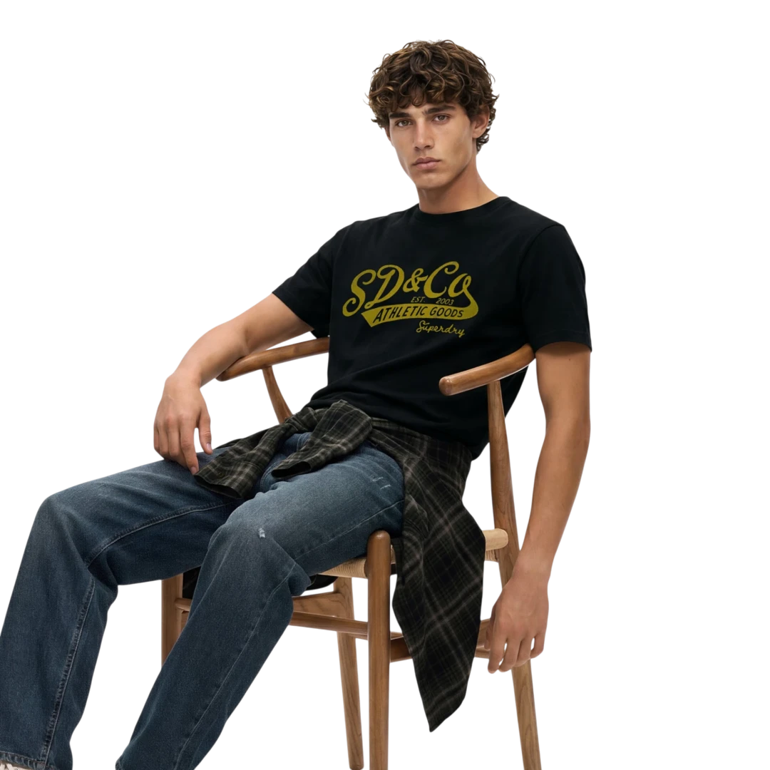 SUPERDRY MUŠKA MAJICA CRNA 53037
