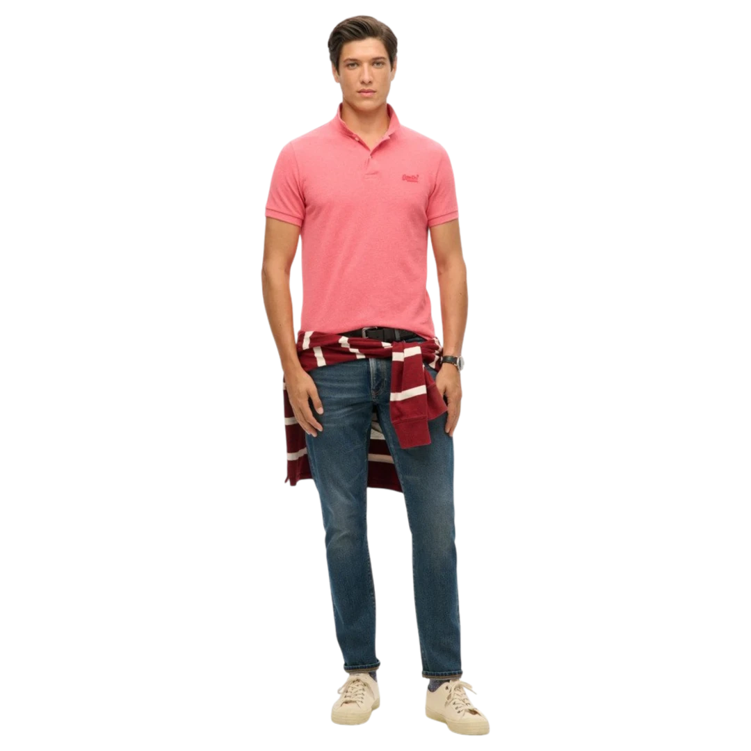 SUPERDRY MUŠKA POLO MAJICA ROZA 31474