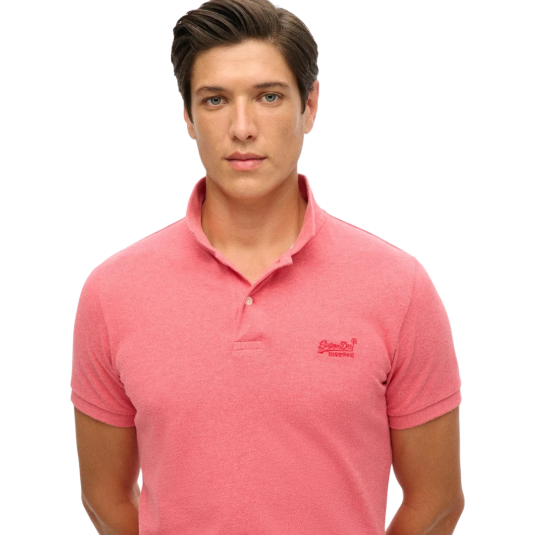 SUPERDRY MUŠKA POLO MAJICA ROZA 31474