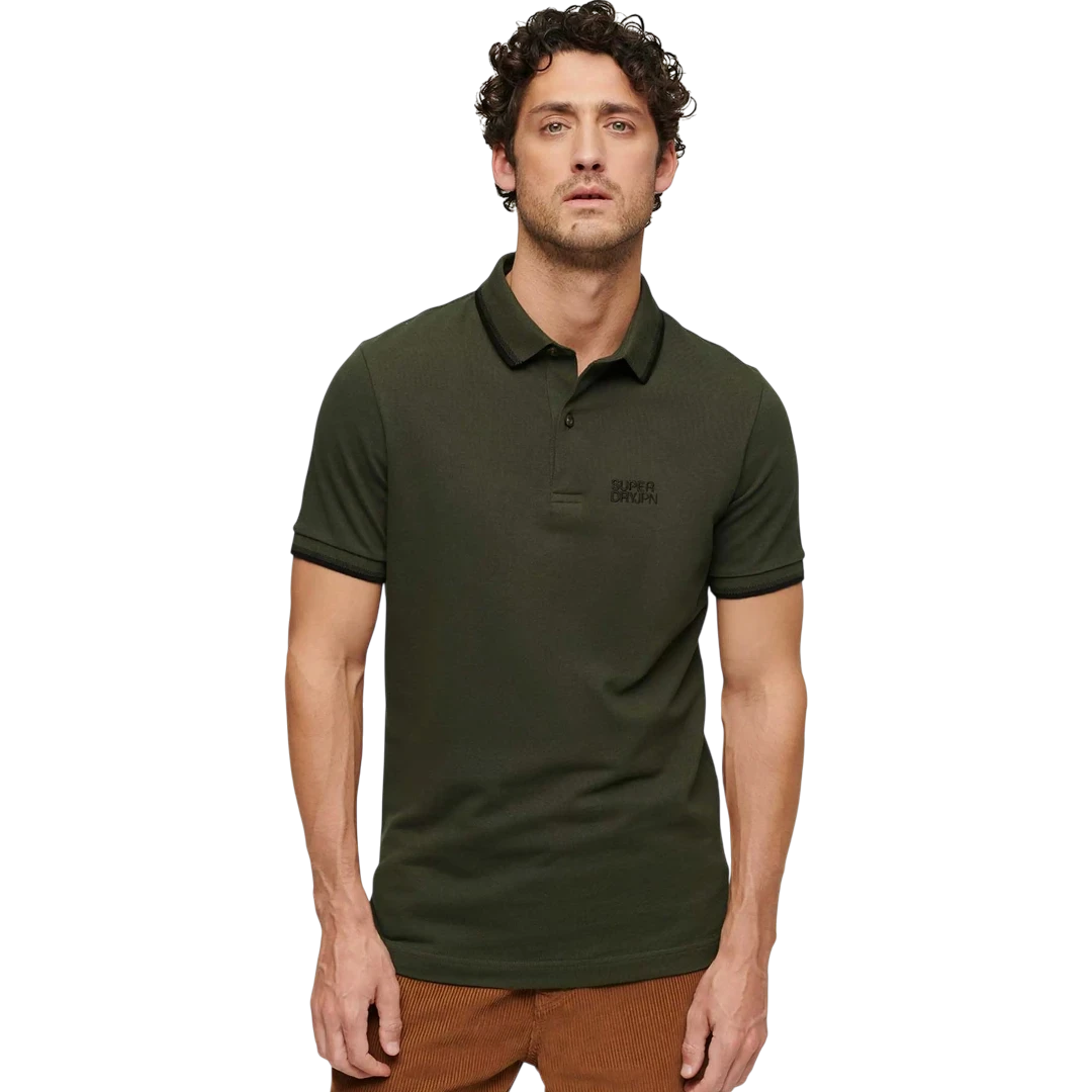 SUPERDRY MUŠKA POLO MAJICA MASLINASTA