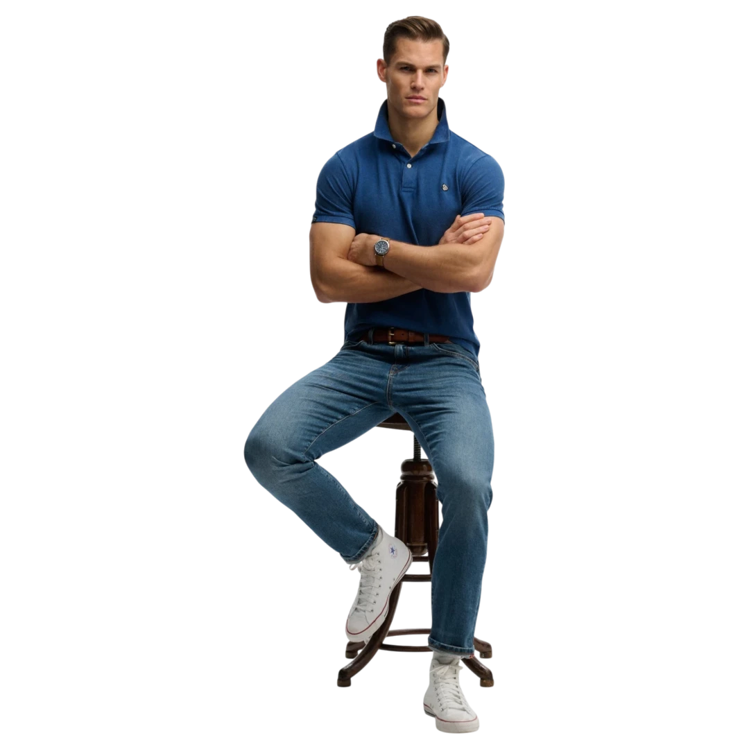 SUPERDRY MUŠKA POLO MAJICA PLAVA 50202