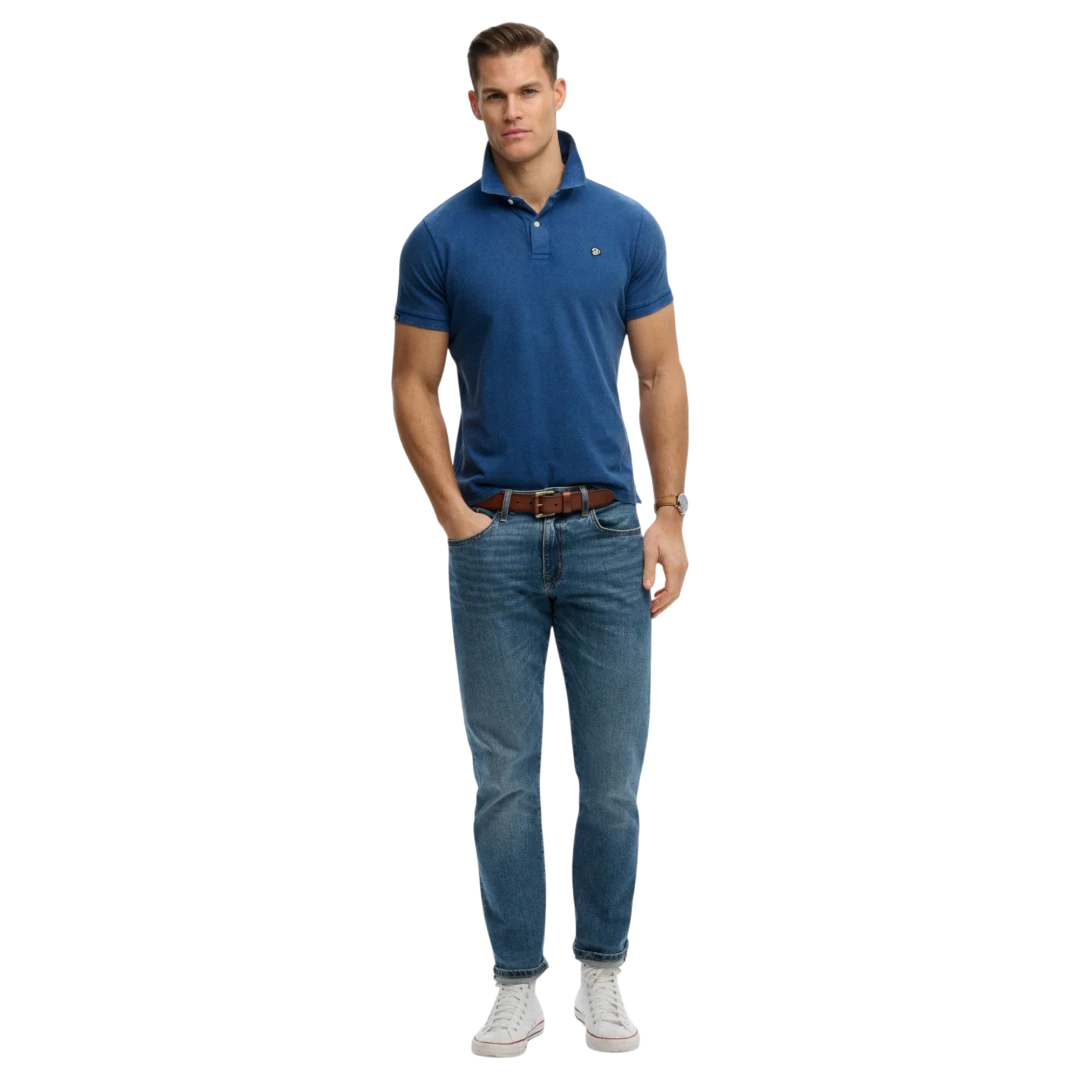 SUPERDRY MUŠKA POLO MAJICA PLAVA 50202