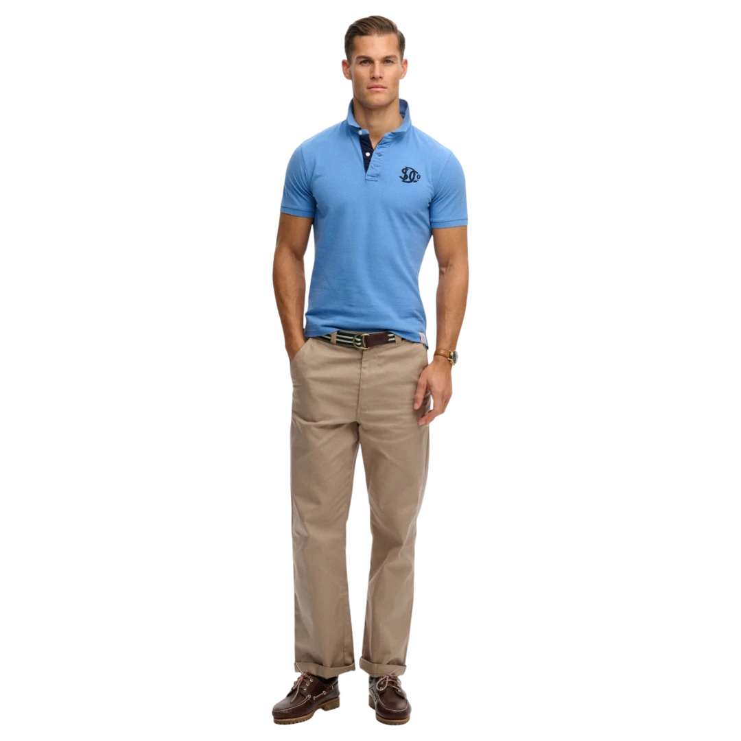 SUPERDRY MUŠKA POLO MAJICA PLAVA 50212