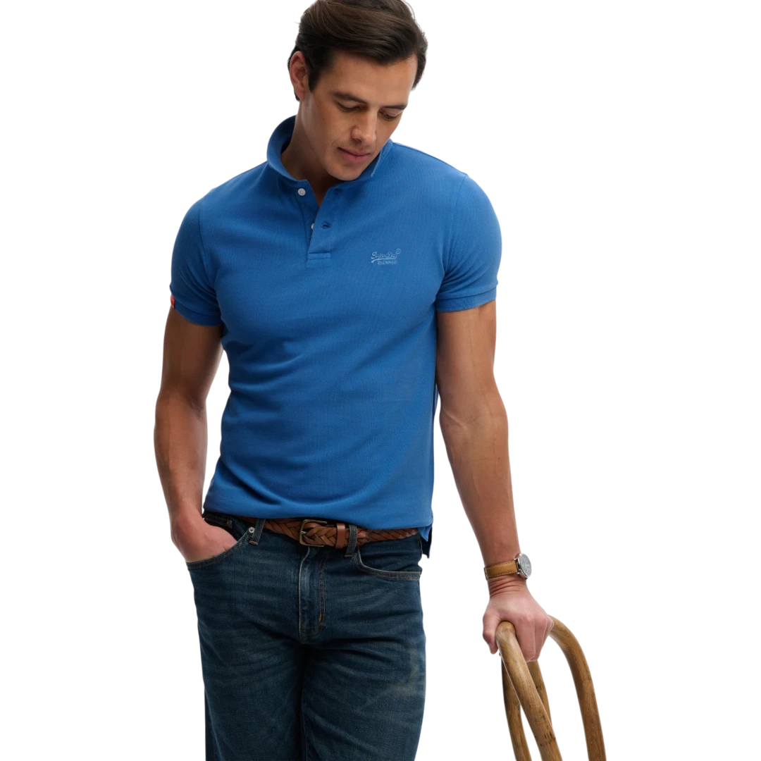 SUPERDRY MUŠKA POLO MAJICA PLAVA 50982