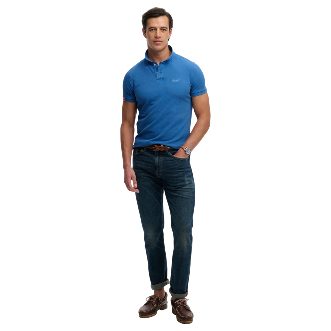 SUPERDRY MUŠKA POLO MAJICA PLAVA 50982