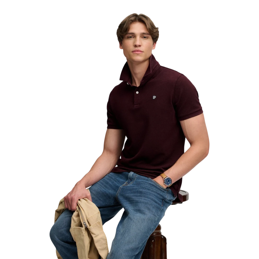 SUPERDRY MUŠKA POLO MAJICA BORDO 53060