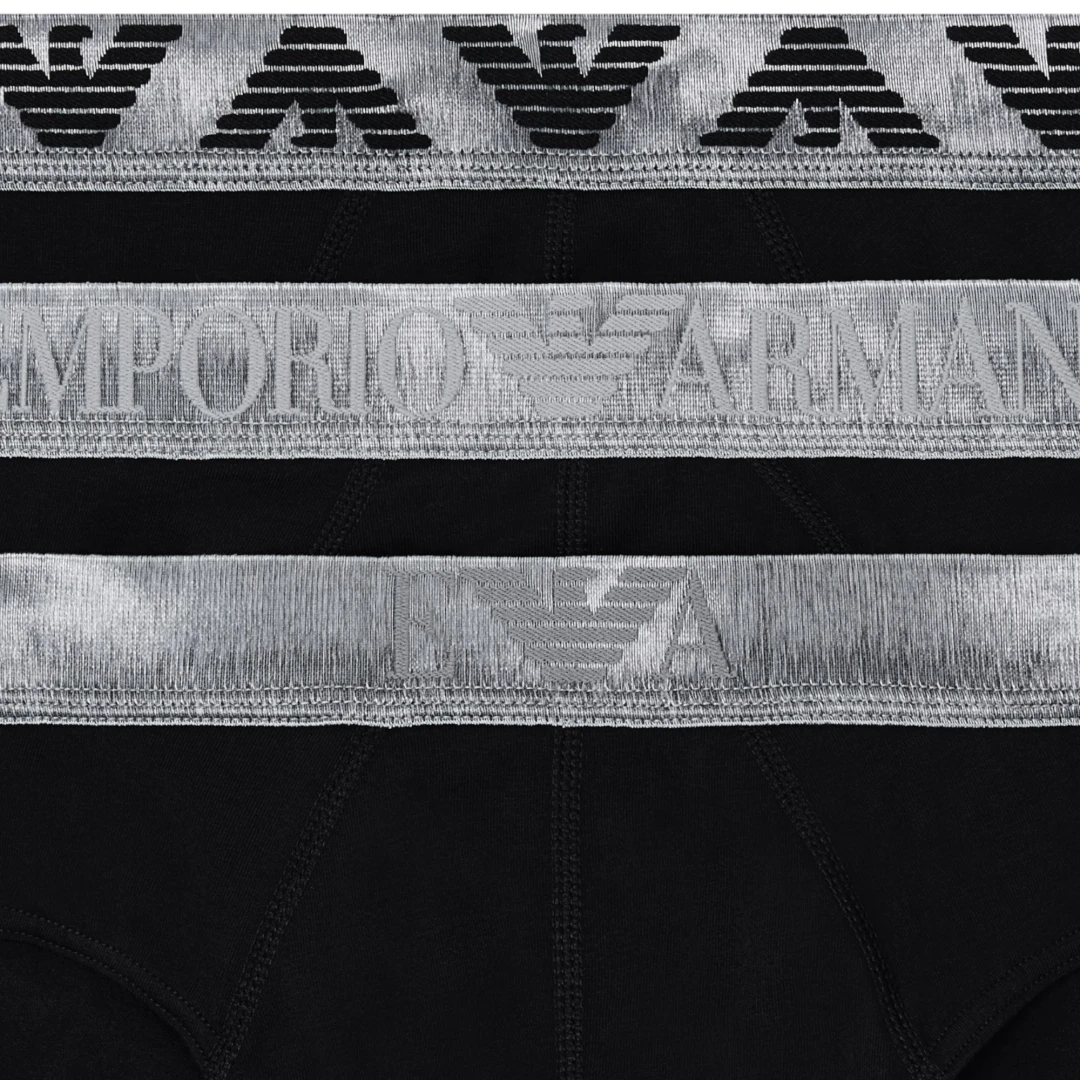 EMPORIO ARMANI MUŠKI VEŠ 3 PACK CRNA 50636