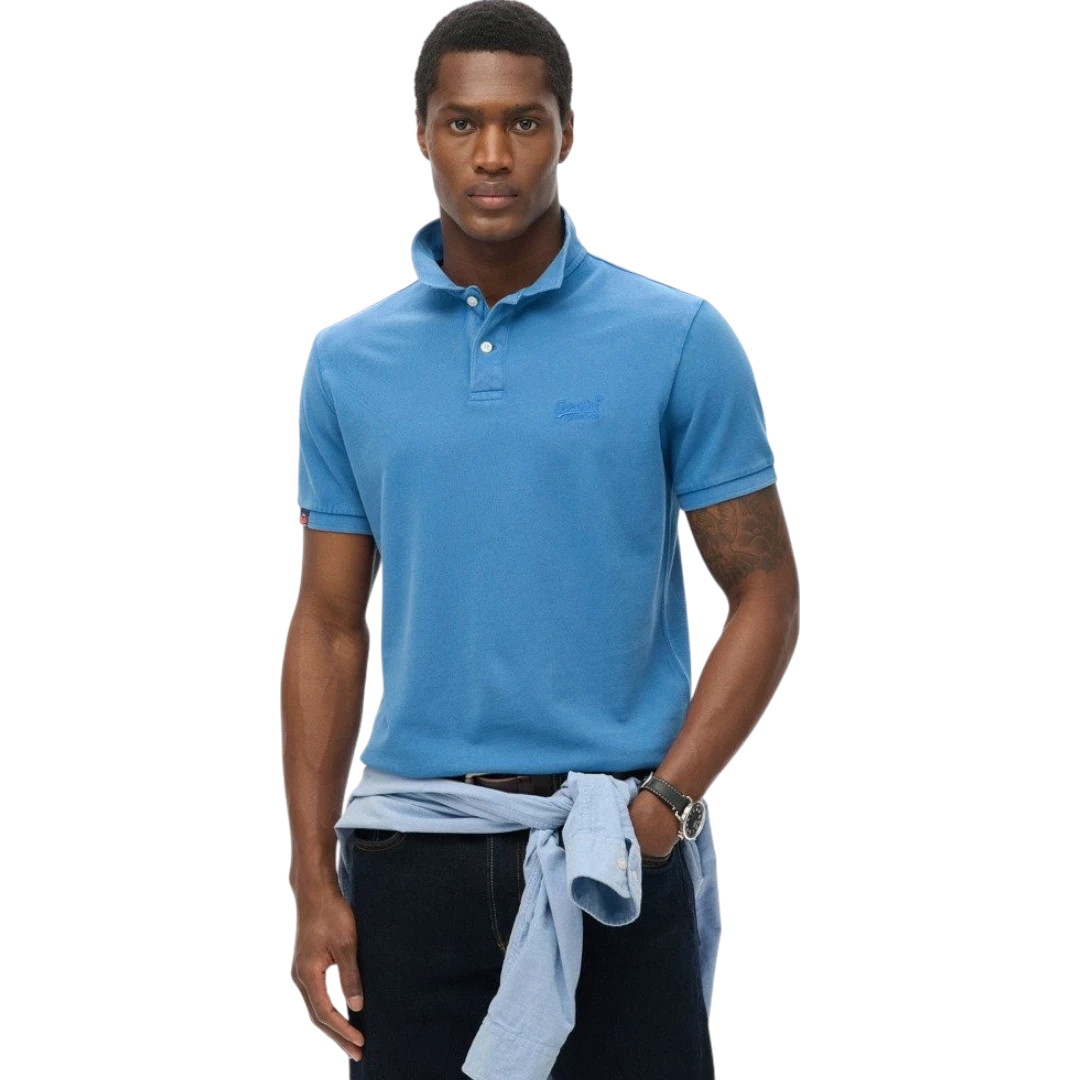SUPERDRY MUŠKA POLO MAJICA PLAVA 38447