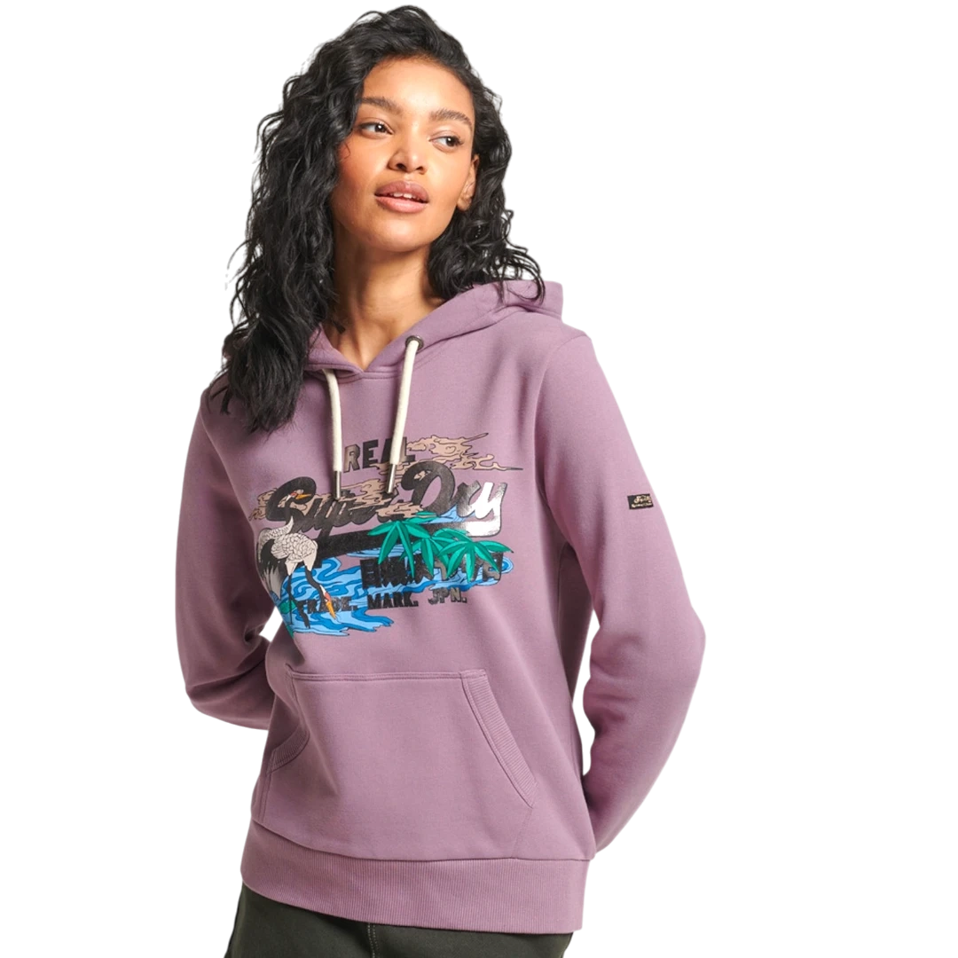SUPERDRY ŽENSKA DUKSERICA LJUBIČASTA
