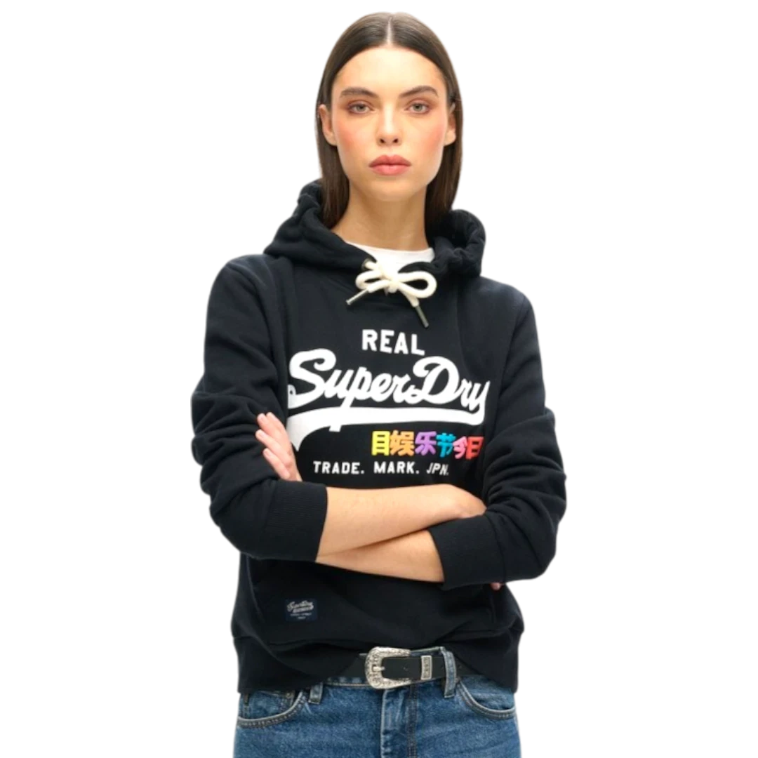 SUPERDRY ŽENSKA DUKSERICA CRNA