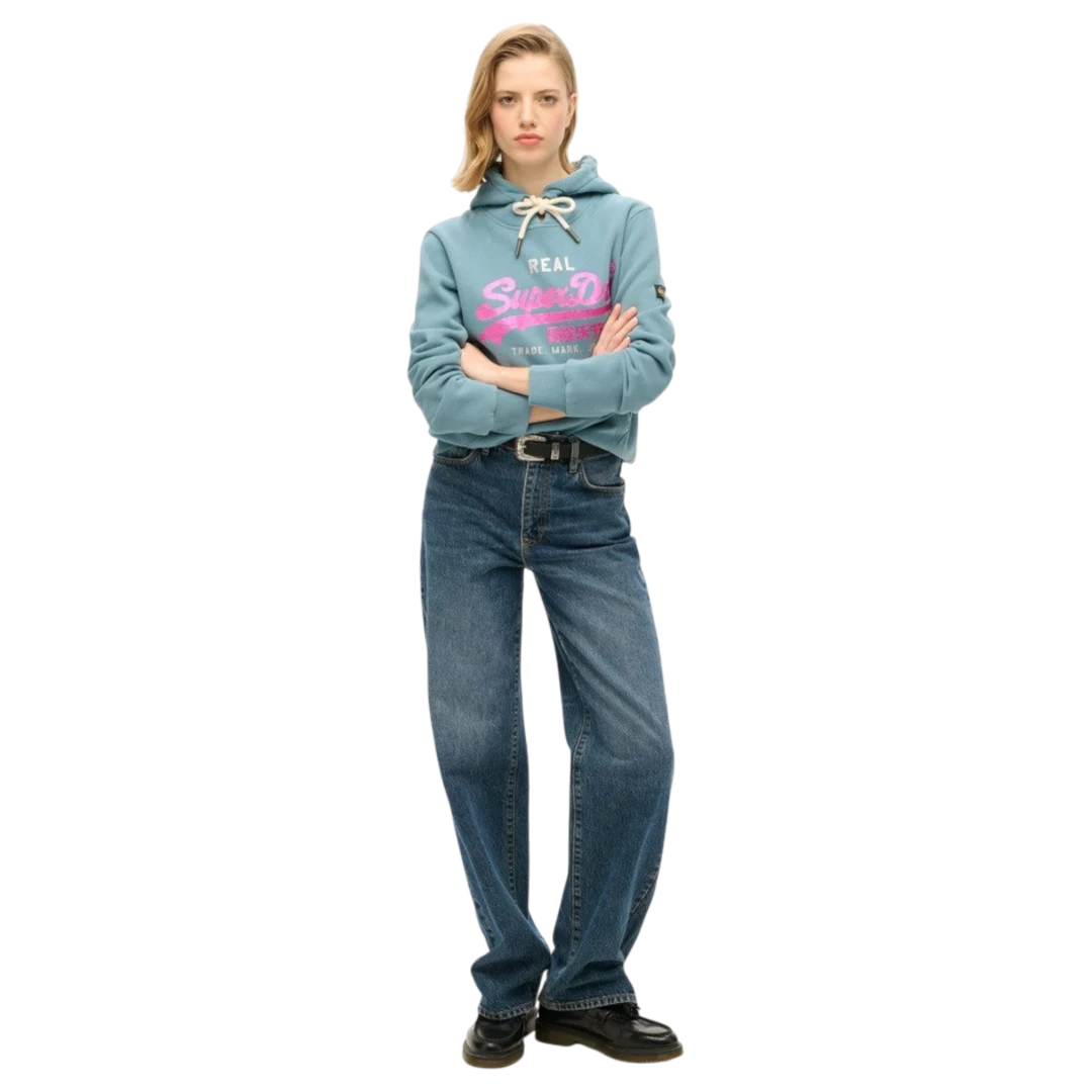 SUPERDRY ŽENSKA DUKSERICA PLAVA 52865