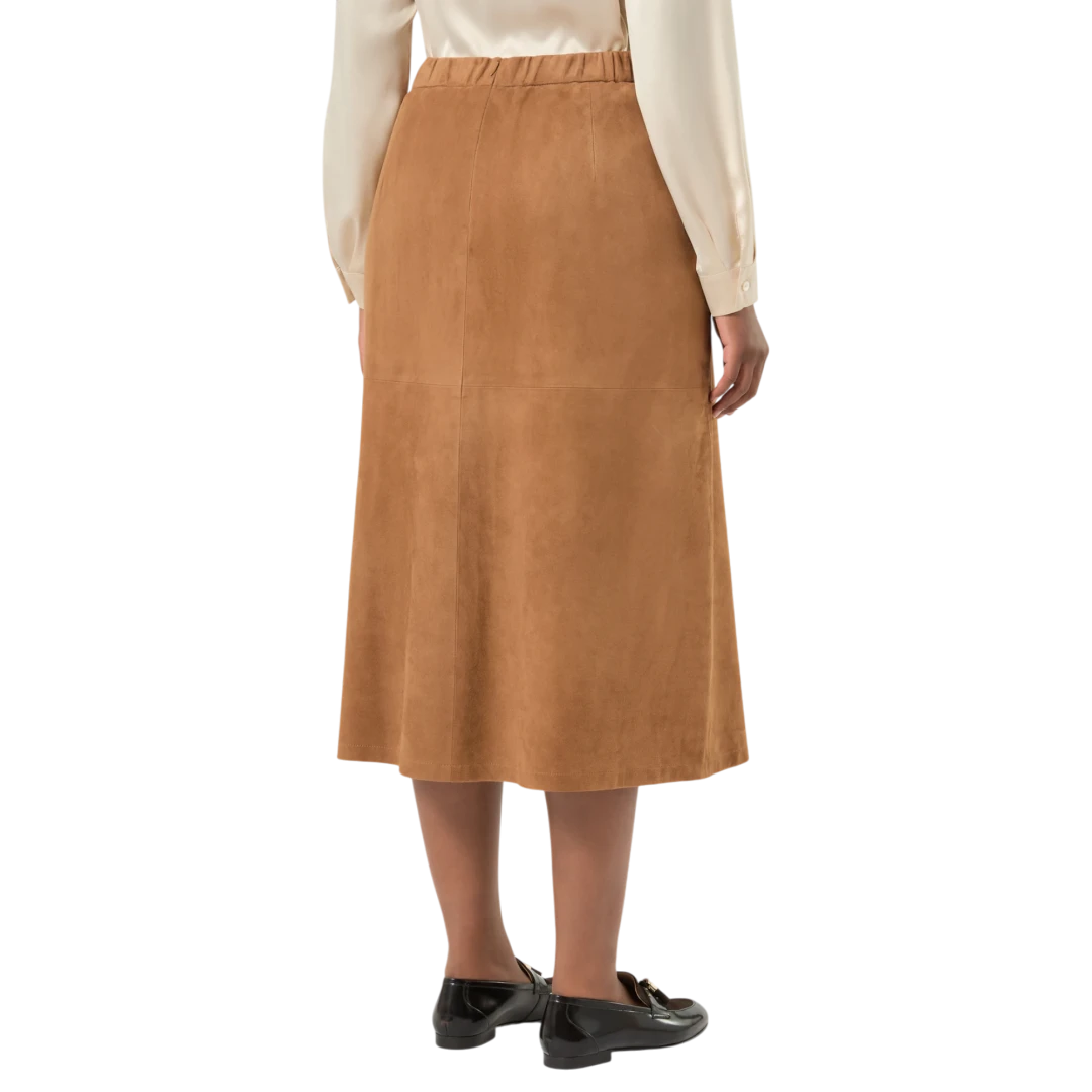 MARINA RINALDI ŽENSKA KOŽNA SUKNJA BEŽ 52273