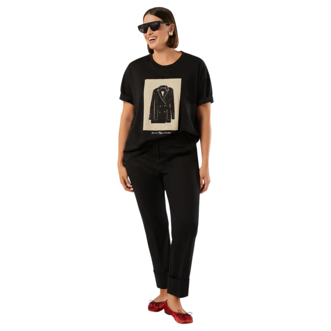 MARINA RINALDI ŽENSKA MAJICA CRNA 50434