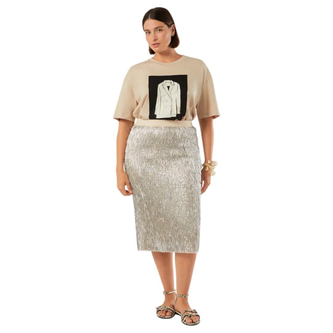 MARINA RINALDI ŽENSKA MAJICA BEŽ 50435