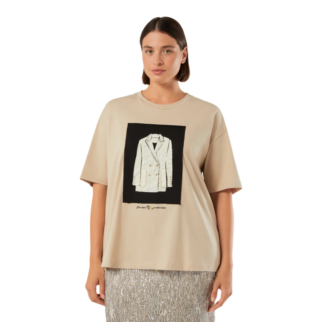 MARINA RINALDI ŽENSKA MAJICA BEŽ 50435