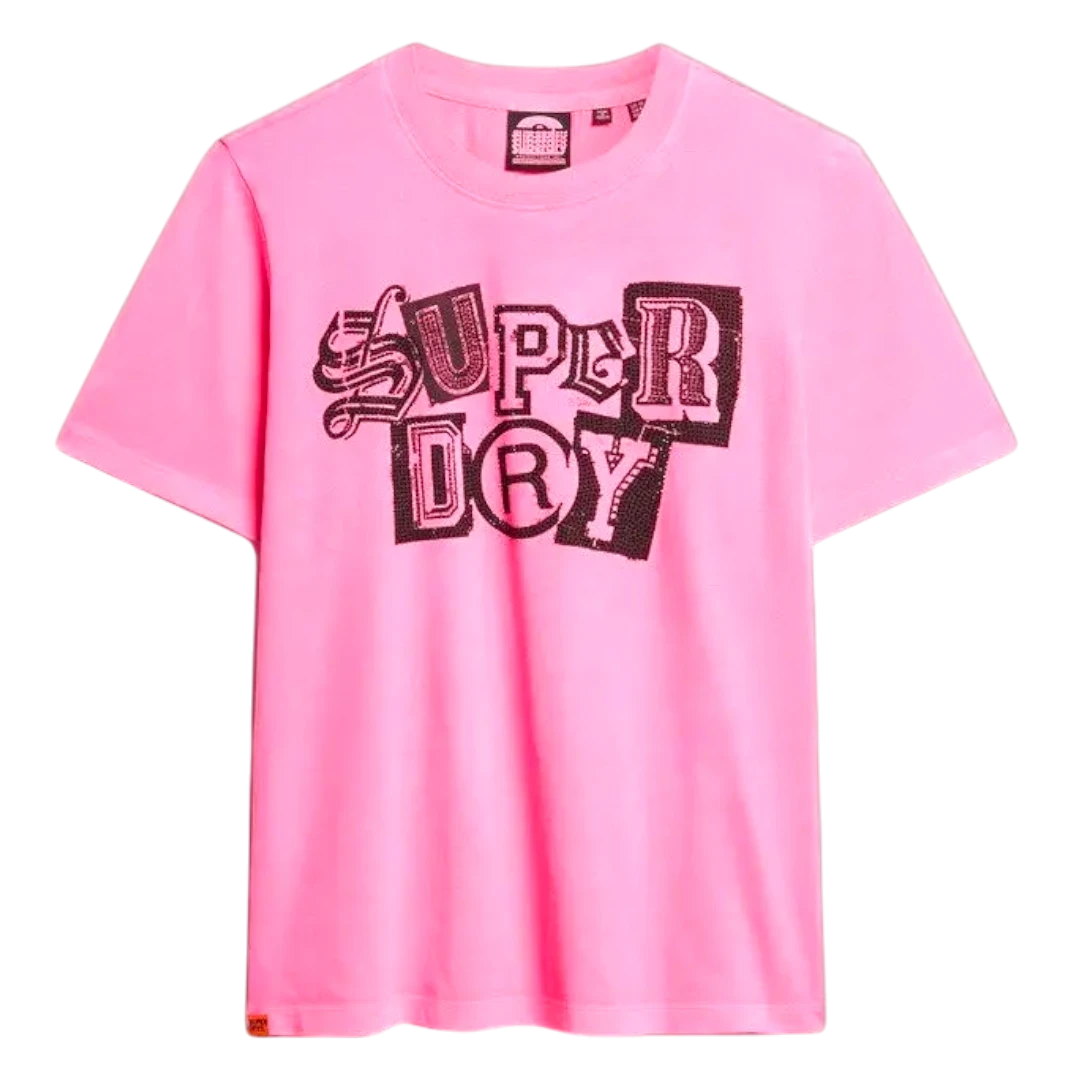 SUPERDRY ŽENSKA MAJICA ROZA 40450