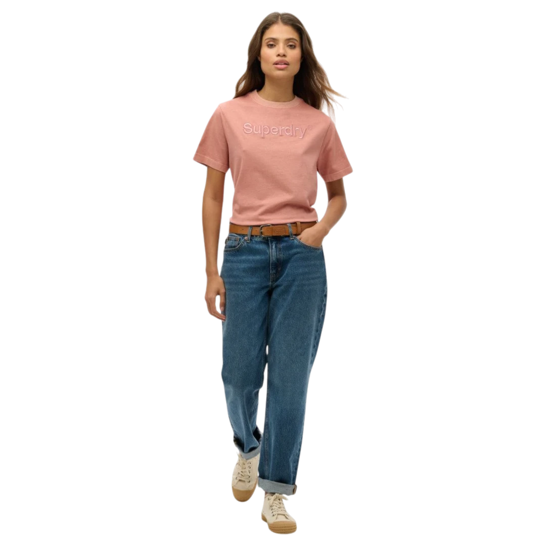 SUPERDRY ŽENSKA MAJICA ROZA 47654