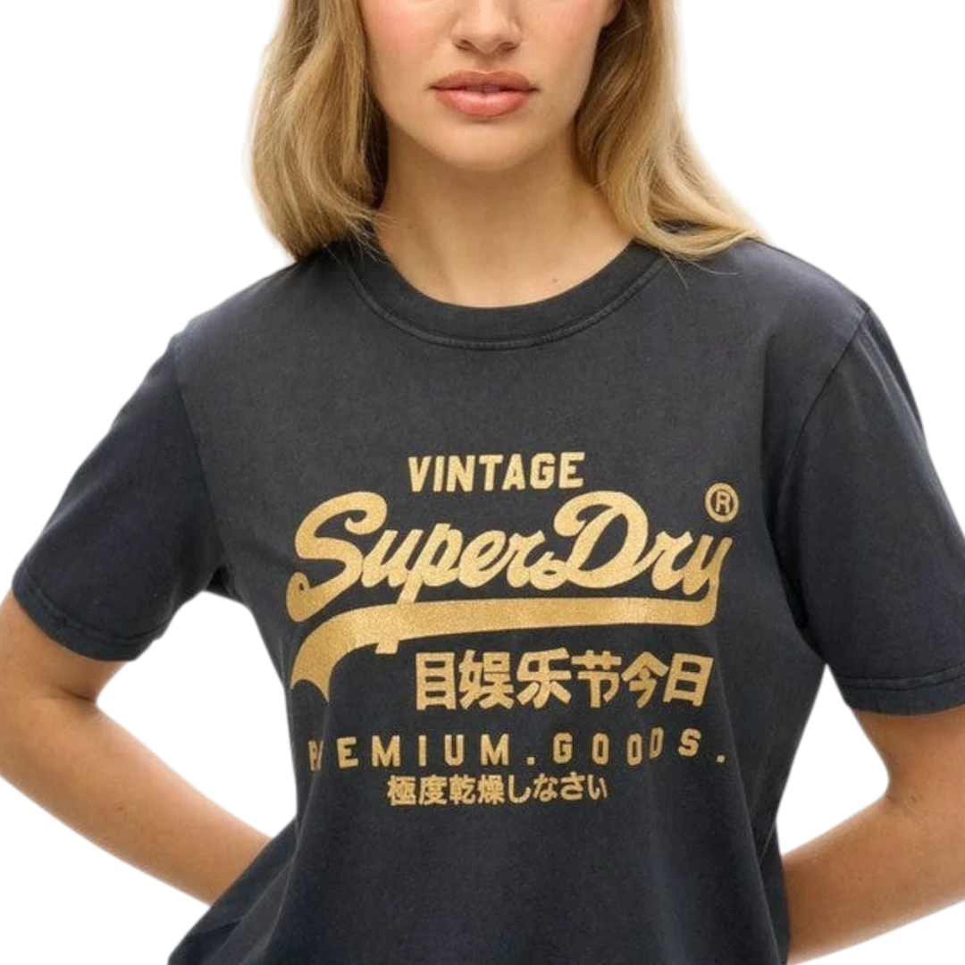 SUPERDRY ŽENSKA MAJICA CRNA 47660