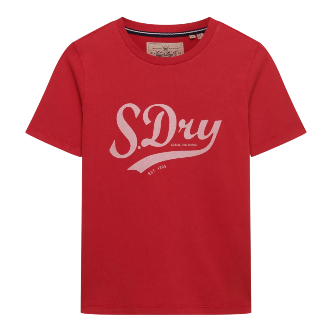 SUPERDRY ŽENSKA MAJICA CRVENA 50282