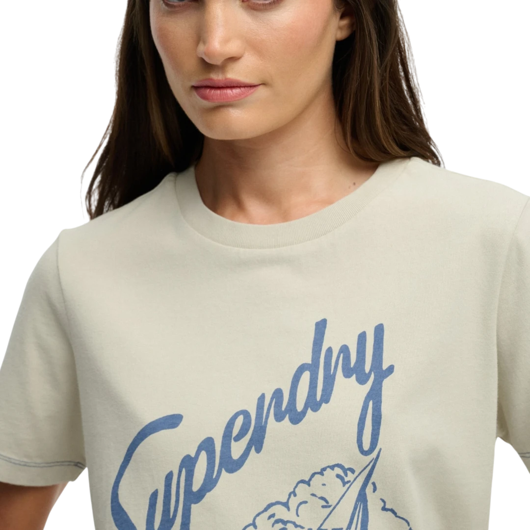 SUPERDRY ŽENSKA MAJICA BEŽ 50283