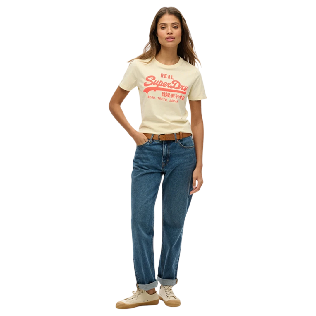 SUPERDRY ŽENSKA MAJICA BEŽ 52786