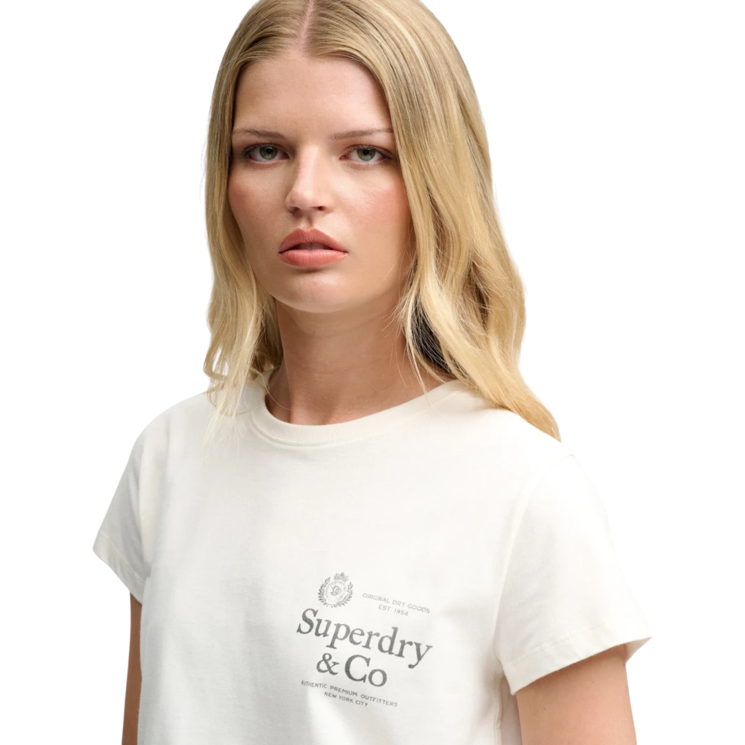 SUPERDRY ŽENSKA MAJICA BEŽ 53134