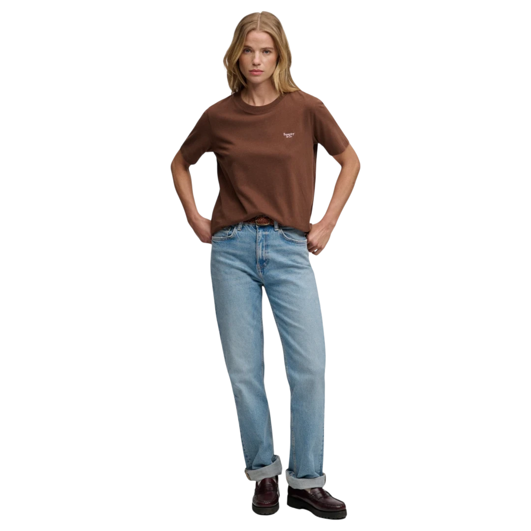 SUPERDRY ŽENSKA MAJICA SMEĐA 53137