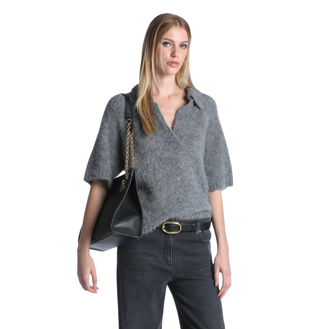 Luisa Spagnoli ŽENSKA POLO MAJICA SIVA 54153