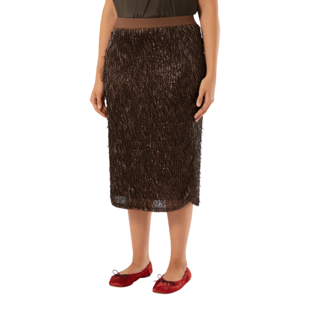 MARINA RINALDI ŽENSKA SUKNJA SMEĐA 50433