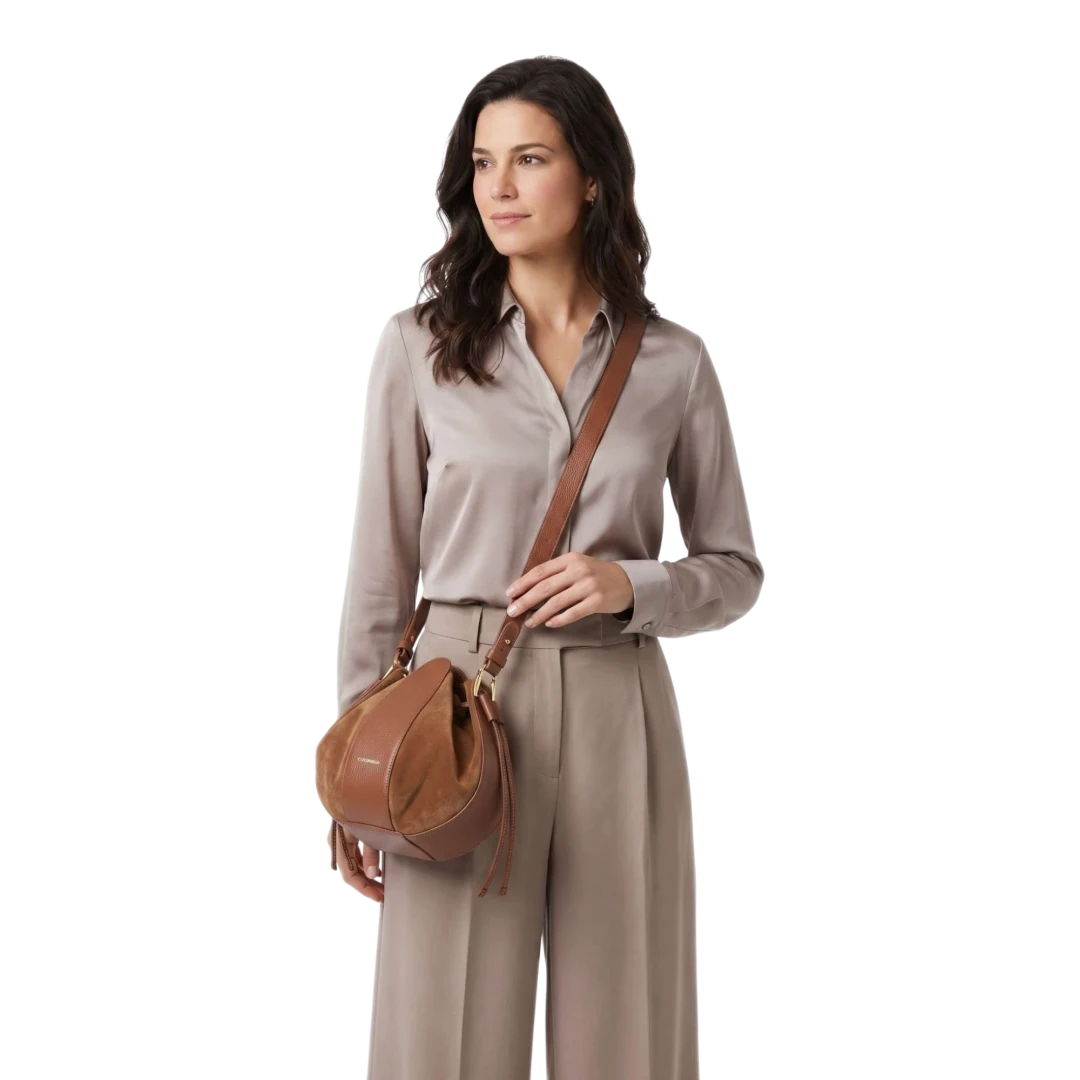 COCCINELLE ŽENSKA TORBA SMEĐA 51384