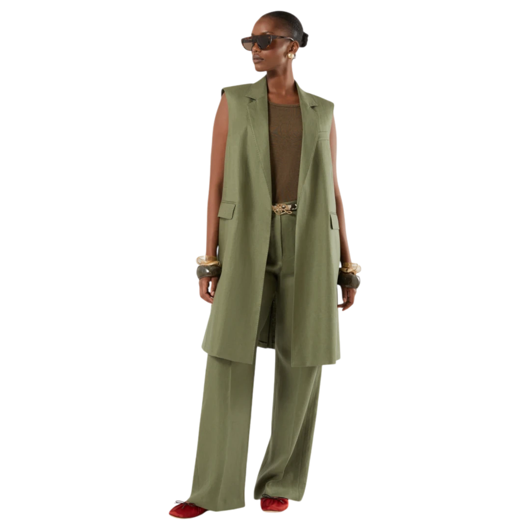 MARINA RINALDI ŽENSKE HLAČE MASLINASTA 50430