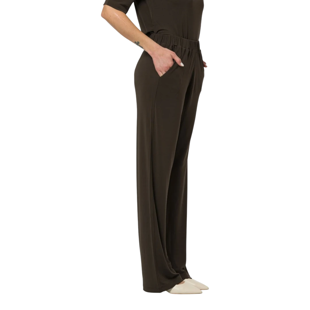 MM by Max Mara ŽENSKE HLAČE SMEĐA 50406