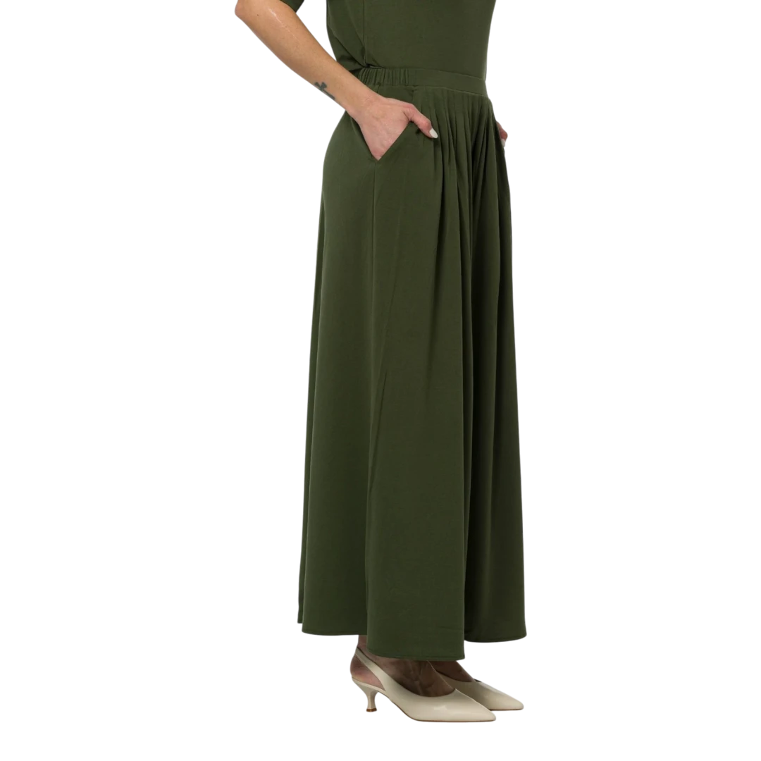 MM by Max Mara ŽENSKE HLAČE ZELENA 50409