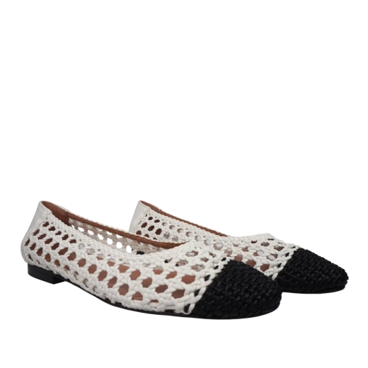 CANAPE ŽENSKE CIPELE BIJELA/CRNA 33523