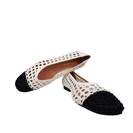 CANAPE ŽENSKE CIPELE BIJELA/CRNA 33523